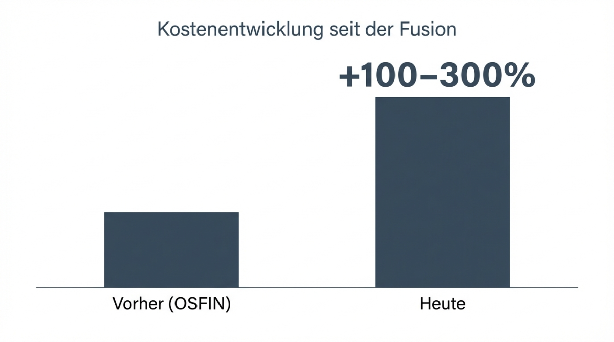 OSFIN-Fusion: Warum viele UVV heute deutlich mehr zahlen 